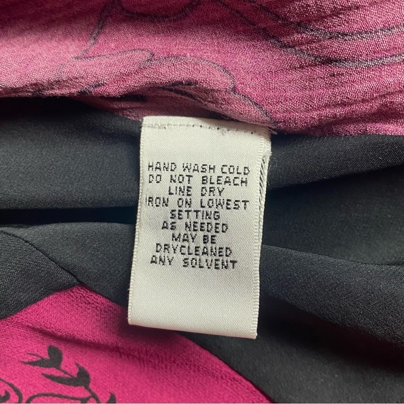 Vintage Units Silk Blend Purple Magenta Patchwork Kimono Cardigan Boho Sz. LARGE - Picture 9 of 13